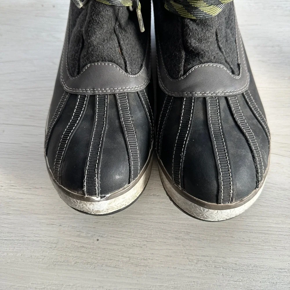 UGG Australia Women's Waterproof Winter‎ Boots Charcoal Gray Lace Up Size 9